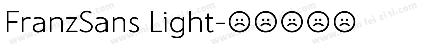 FranzSans Light字体转换